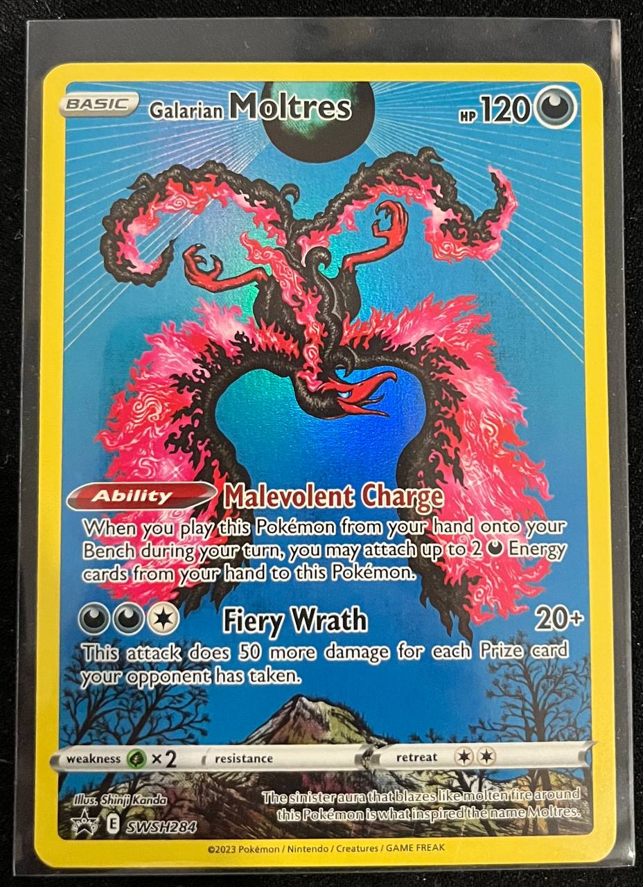 Galarian Moltres - SWSH284 Black Star Promo (Near Mint)