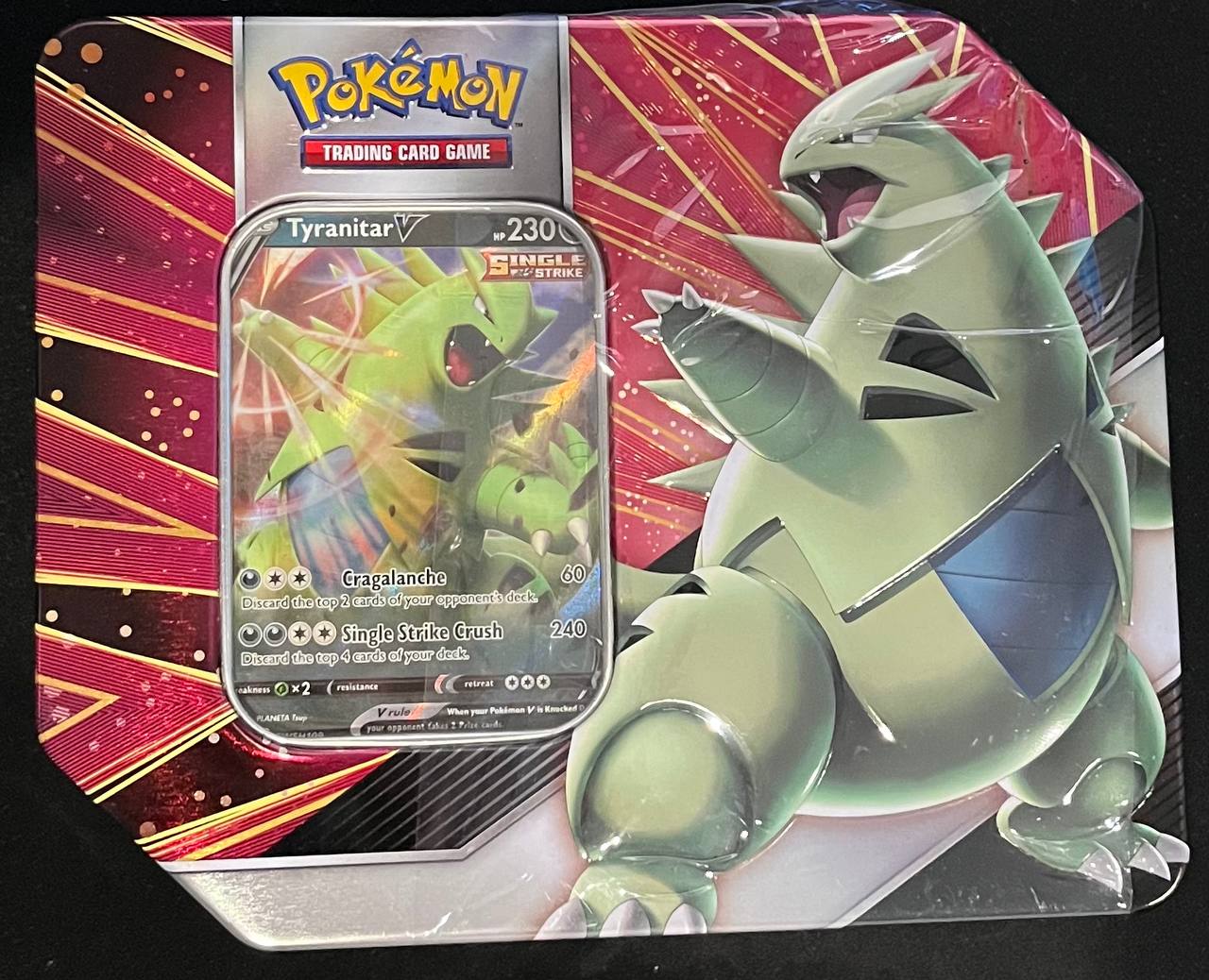 V Strikers Tin (Tyranitar V)